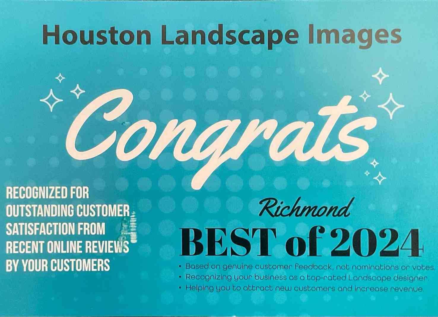 HLI Awarded best landscaper 2024